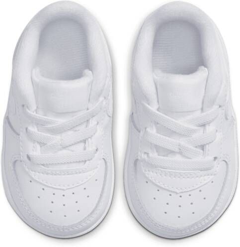 Nike Force 1 Crib Bootie voor baby's Wit