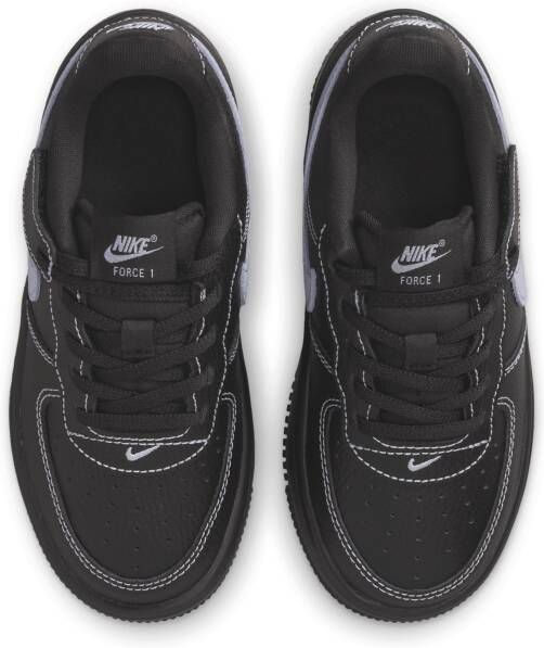 Nike Force 1 Low LV8 EasyOn kleuterschoenen Zwart