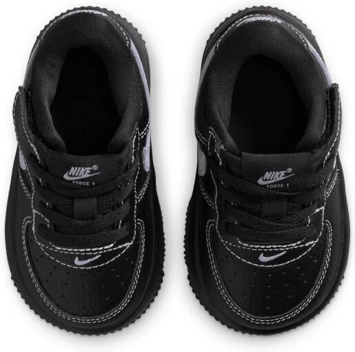 Nike Force 1 Low LV8 EasyOn schoenen voor baby's peuters Zwart