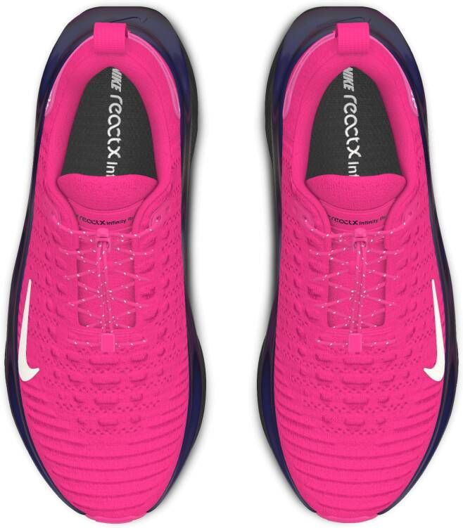 Nike InfinityRN 4 By You custom hardloopschoenen voor dames (straat) Roze