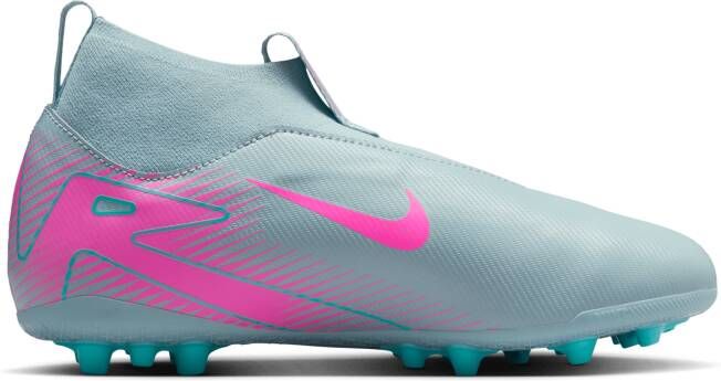 Nike Jr. Mercurial Superfly 10 Academy high top voetbalschoenen voor kleuters kids (kunstgras) Grijs