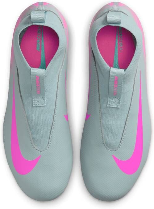 Nike Jr. Mercurial Superfly 10 Academy high-top voetbalschoenen voor kleuters kids (meerdere ondergronden) Grijs