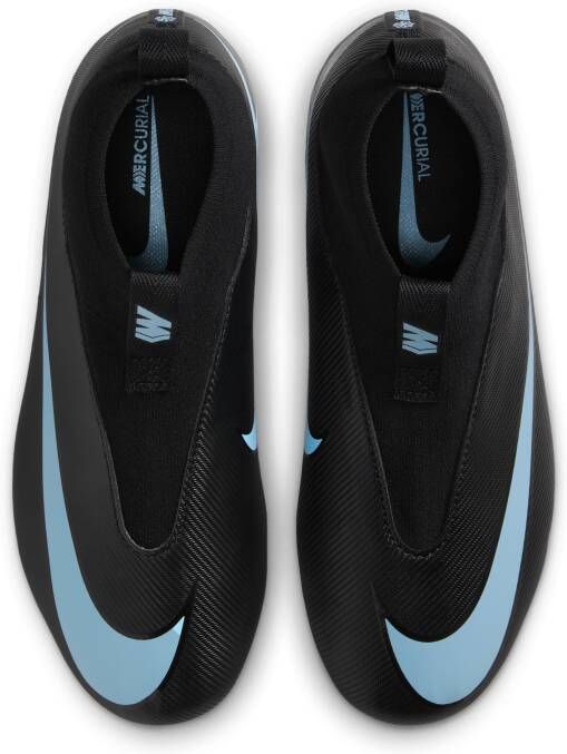 Nike Jr. Mercurial Superfly 10 Academy high-top voetbalschoenen voor kleuters kids (meerdere ondergronden) Zwart