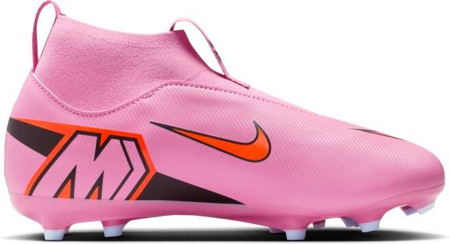 Nike Jr. Mercurial Superfly 10 Academy high-top voetbalschoenen voor kleuters kids (meerdere ondergronden) Roze