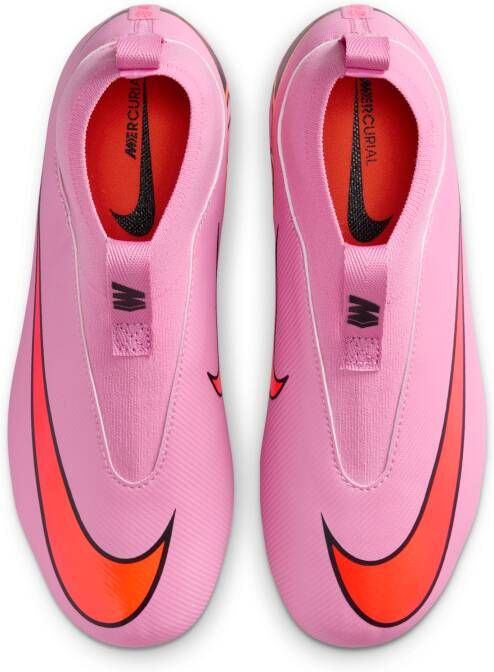 Nike Jr. Mercurial Superfly 10 Academy high-top voetbalschoenen voor kleuters kids (meerdere ondergronden) Roze