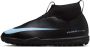 Nike Jr. Mercurial Superfly 10 Academy high top voetbalschoenen voor kleuters kids (turf) Zwart - Thumbnail 1