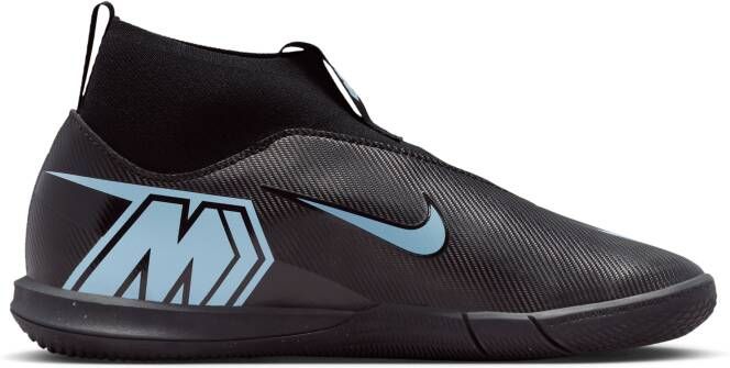Nike Jr. Mercurial Superfly 10 Academy high top zaalvoetbalschoenen voor kleuters kids Zwart