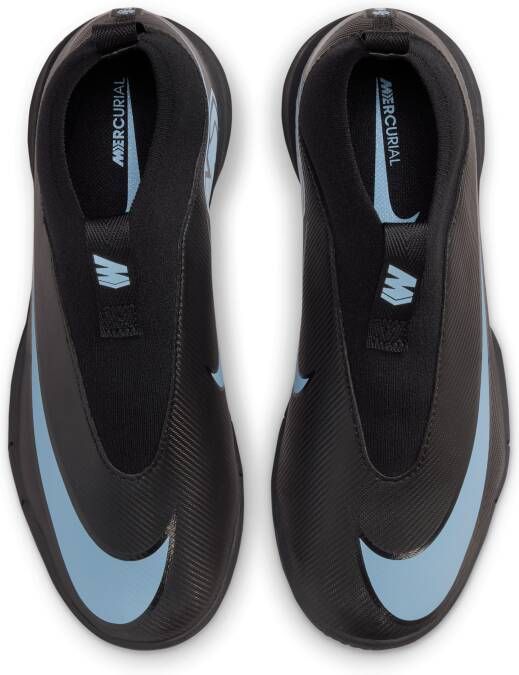 Nike Jr. Mercurial Superfly 10 Academy high top zaalvoetbalschoenen voor kleuters kids Zwart