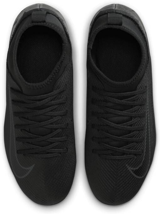 Nike Jr. Mercurial Superfly 10 Club high-top voetbalschoenen voor kleuters kids (meerdere ondergronden) Zwart - Foto 4