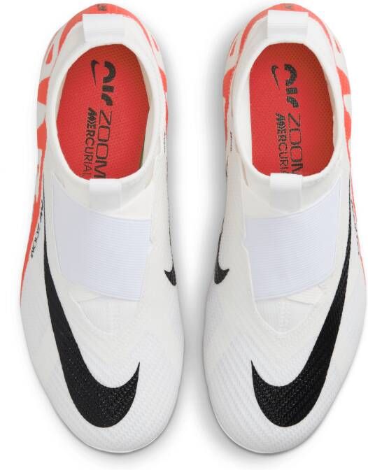 Nike Jr. Mercurial Superfly 9 Pro high top voetbalschoenen voor kleuters kids (stevige ondergrond) Rood