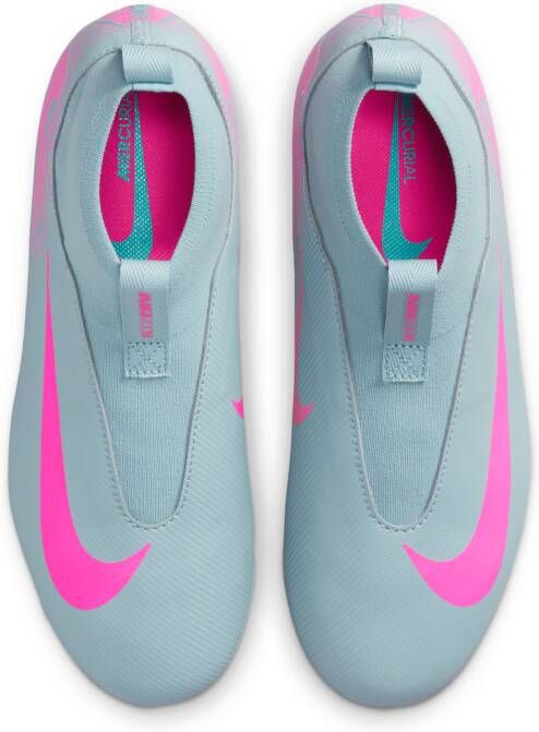 Nike Jr. Mercurial Superfly 10 Academy high-top voetbalschoenen voor kleuters kids (kunstgras) Grijs - Foto 4