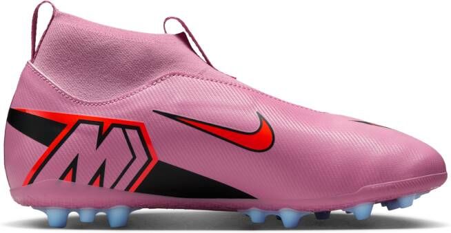 Nike Jr. Mercurial Superfly 10 Academy high-top voetbalschoenen voor kleuters kids (kunstgras) Roze - Foto 3