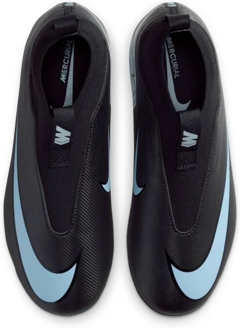 Nike Jr. Mercurial Superfly 10 Academy high-top voetbalschoenen voor kleuters kids (kunstgras) Zwart