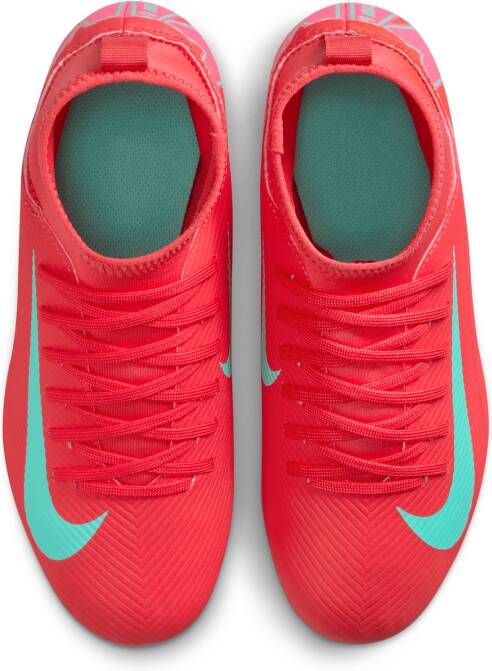 Nike Jr. Mercurial Superfly 10 Club high-top voetbalschoenen voor kleuters kids (meerdere ondergronden) Rood