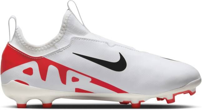 Nike Jr. Mercurial Vapor 15 Academy low top voetbalschoenen voor kleuters kids (meerdere ondergronden) Rood