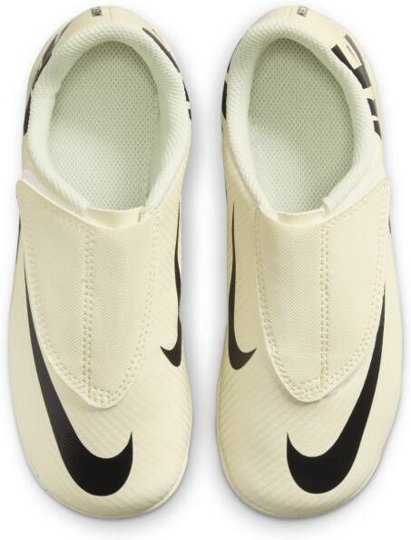 Nike Jr. Mercurial Vapor 15 Club low top voetbalschoenen voor kleuters (meerdere ondergronden) Geel