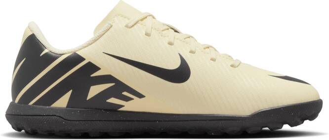 Nike Jr. Mercurial Vapor 15 Club low top voetbalschoenen voor kleuters kids (turf) Geel