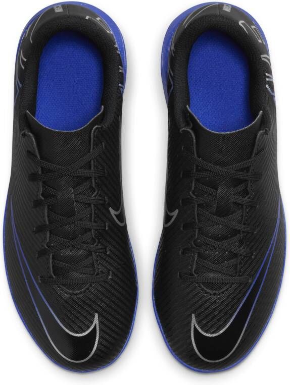 Nike Jr. Mercurial Vapor 15 Club low top voetbalschoenen voor kleuters kids (turf) Zwart