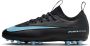 Nike Jr. Mercurial Vapor 16 Academy low top voetbalschoenen voor kleuters kids (kunstgras) Zwart - Thumbnail 1