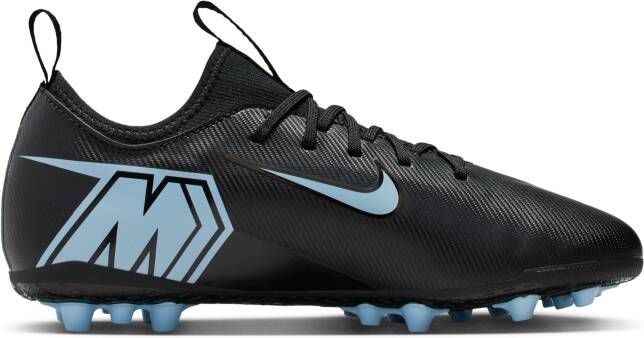 Nike Jr. Mercurial Vapor 16 Academy low top voetbalschoenen voor kleuters kids (kunstgras) Zwart