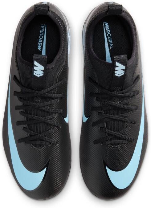 Nike Jr. Mercurial Vapor 16 Academy low top voetbalschoenen voor kleuters kids (kunstgras) Zwart