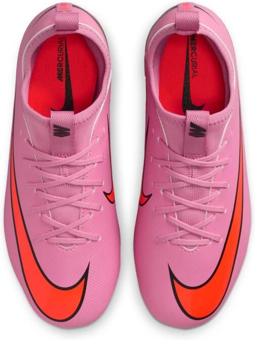 Nike Jr. Mercurial Vapor 16 Academy low-top voetbalschoenen voor kleuters kids (meerdere ondergronden) Roze