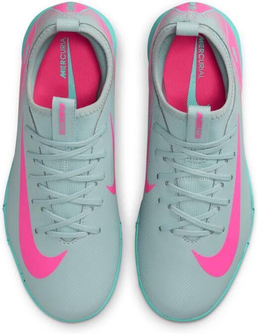 Nike Jr. Mercurial Vapor 16 Academy low top voetbalschoenen voor kleuters kids (turf) Grijs - Foto 4