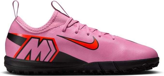 Nike Jr. Mercurial Vapor 16 Academy low top voetbalschoenen voor kleuters kids (turf) Roze