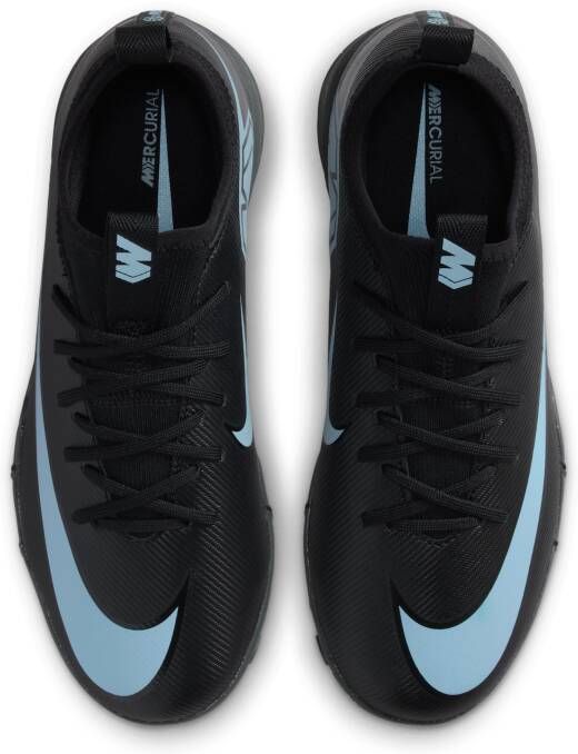 Nike Jr. Mercurial Vapor 16 Academy low top voetbalschoenen voor kleuters kids (turf) Zwart