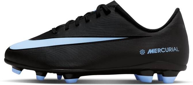 Nike Jr. Mercurial Vapor 16 Club low top voetbalschoenen voor kleuters kids (meerdere ondergronden) Zwart
