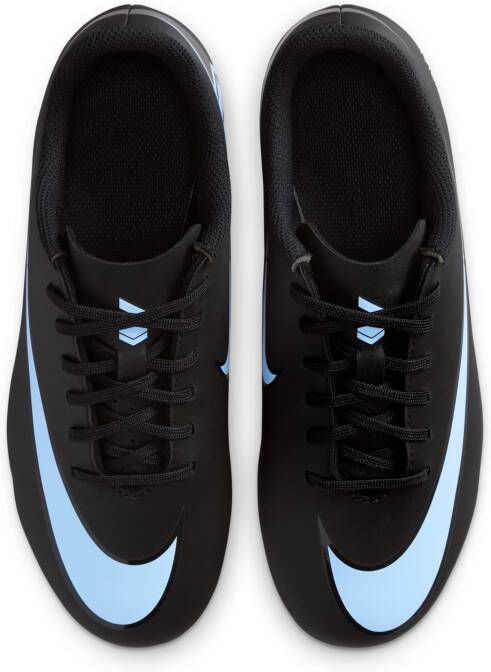 Nike Jr. Mercurial Vapor 16 Club low top voetbalschoenen voor kleuters kids (meerdere ondergronden) Zwart