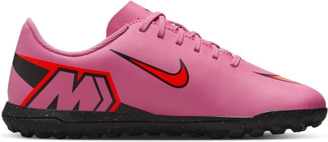 Nike Jr. Mercurial Vapor 16 Club low-top voetbalschoenen voor kleuters kids (turf) Roze - Foto 3