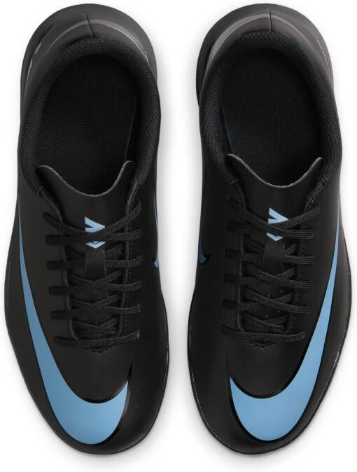 Nike Jr. Mercurial Vapor 16 Club low-top voetbalschoenen voor kleuters kids (turf) Zwart