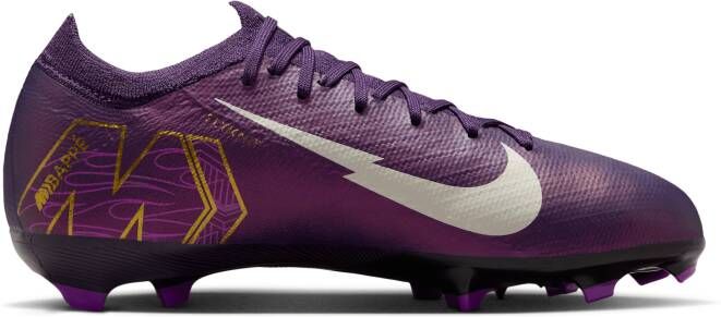 Nike Jr. Mercurial Vapor 16 Pro 'Kylian Mbappé' low-top voetbalschoenen voor kids (stevige ondergrond) Paars - Foto 3