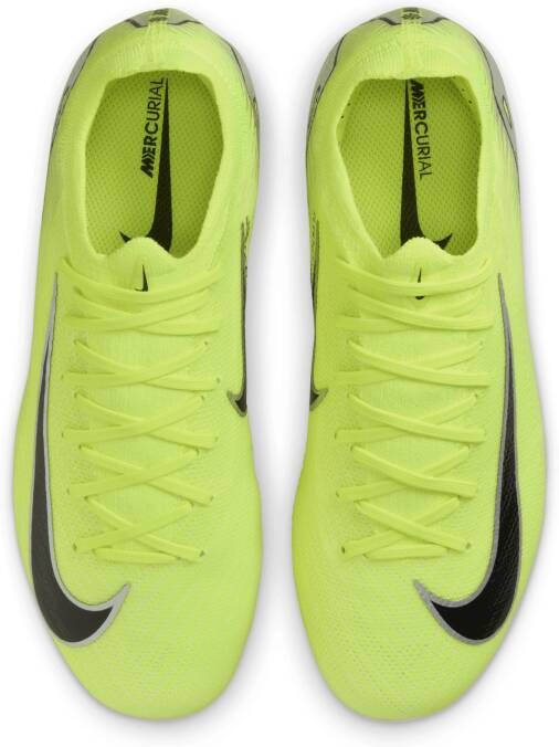 Nike Jr. Mercurial Vapor 16 Pro low-top voetbalschoenen voor kleuters kids (stevige ondergrond) Geel - Foto 4