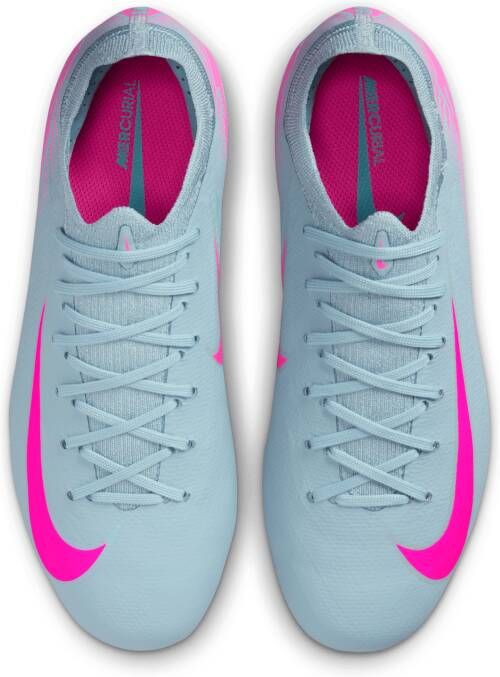 Nike Jr. Mercurial Vapor 16 Pro low-top voetbalschoenen voor kleuters kids (stevige ondergrond) Grijs
