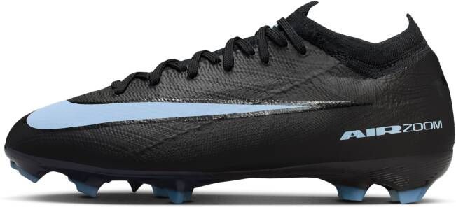 Nike Jr. Mercurial Vapor 16 Pro low-top voetbalschoenen voor kleuters kids (stevige ondergrond) Zwart