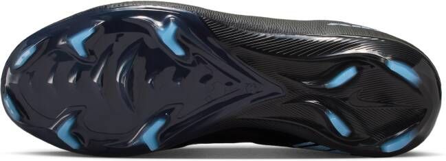 Nike Jr. Mercurial Vapor 16 Pro low-top voetbalschoenen voor kleuters kids (stevige ondergrond) Zwart