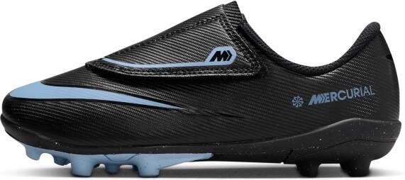 Nike Jr. Mercurial Vapor 16 Club low-top voetbalschoenen voor kleuters (meerdere ondergronden) Zwart