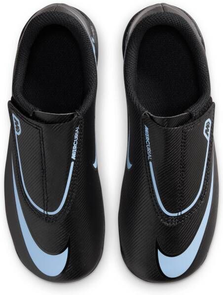 Nike Jr. Mercurial Vapor 16 Club low-top voetbalschoenen voor kleuters (meerdere ondergronden) Zwart