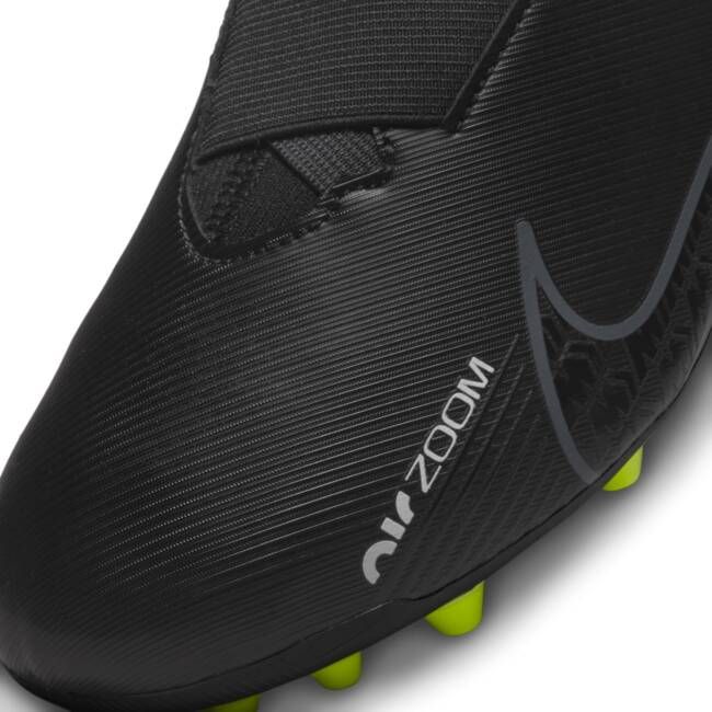 Nike Jr. Mercurial Zoom Superfly 9 Academy AG Voetbalschoenen voor kleuters kids(kunstgras) Zwart