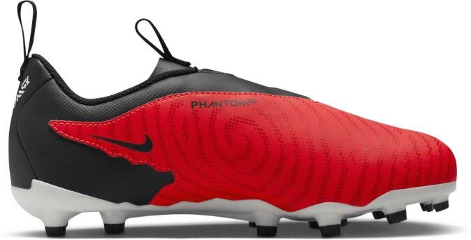 Nike Jr. Phantom GX Academy low top voetbalschoenen voor kids (meerdere ondergronden) Rood