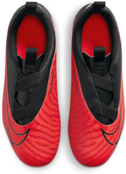 Nike Jr. Phantom GX Academy low top voetbalschoenen voor kids (meerdere ondergronden) Rood