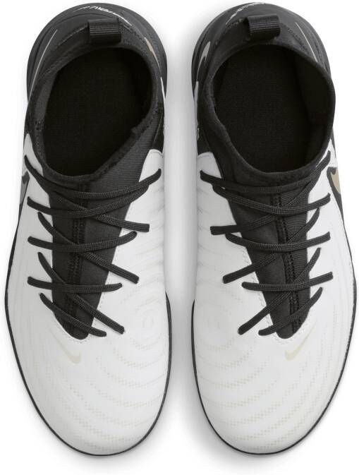Nike Jr. Phantom Luna 2 Academy voetbalschoenen voor kleuters kids (turf) Wit