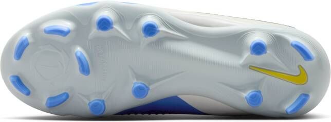 Nike Jr. Phantom 6 High Academy LV8 voetbalschoenen voor kids (stevige ondergrond) Blauw