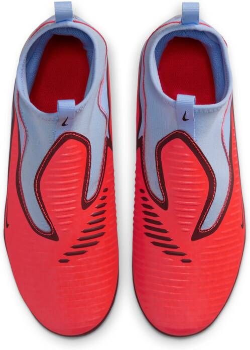 Nike Jr. Phantom 6 High Academy voetbalschoenen voor kids (meerdere ondergronden) Blauw
