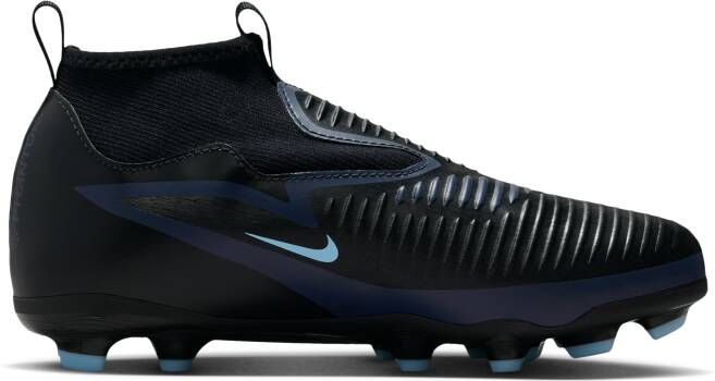 Nike Jr. Phantom 6 High Academy voetbalschoenen voor kids (meerdere ondergronden) Zwart