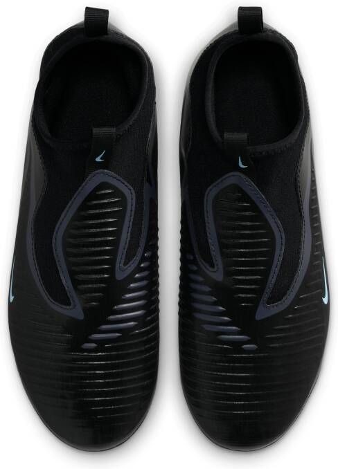Nike Jr. Phantom 6 High Academy voetbalschoenen voor kids (meerdere ondergronden) Zwart