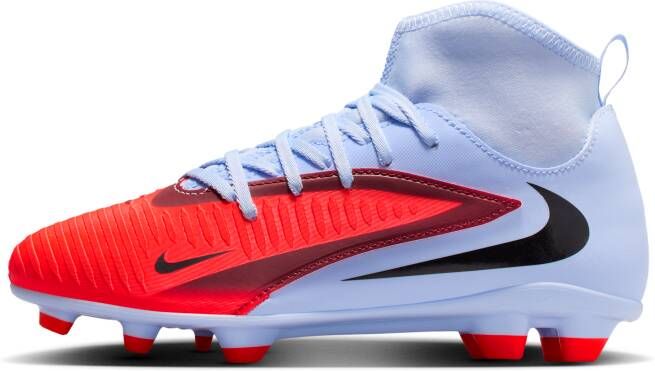 Nike Jr. Phantom 6 High Club voetbalschoenen voor kids (meerdere ondergronden) Blauw