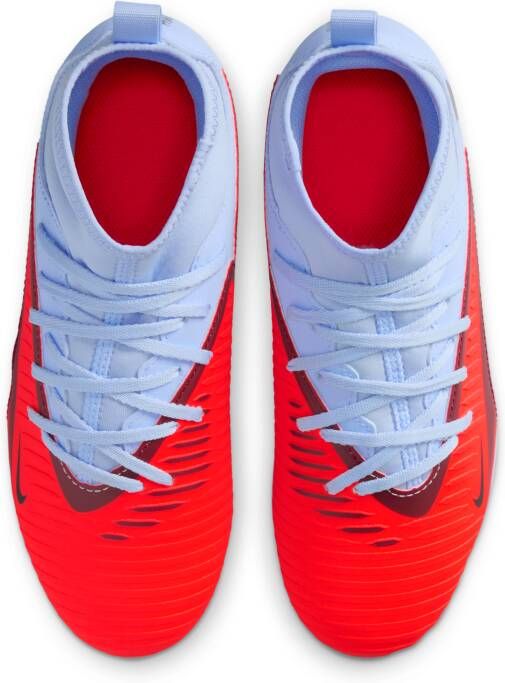 Nike Jr. Phantom 6 High Club voetbalschoenen voor kids (meerdere ondergronden) Blauw